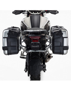 Motorfiets Handkappen Voor Benelli TRK 502 / TRK 502X - Zwart Met Licht | Winddichte Stuurbeschermer Met LED Dagrijlicht